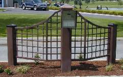 Keypad Entry Area Was Designed To Match The Gate Style